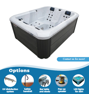 Di piccole dimensioni economico 3 persone semplice segno In-terra Spa vasche Freestanding <span class=keywords><strong>jacuzzi</strong></span> vasca idromassaggio per adulti - Product Image 2
