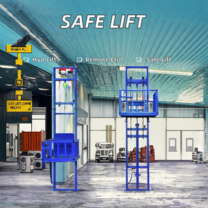 Pequena carga elevador elétrico levantamento com levantamento hidráulico seguro e descendente espessado aço elevação plataforma - Product Image 4