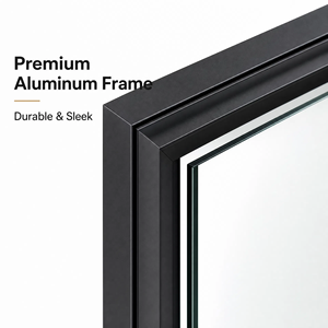Porte coulissante suspendue minimaliste en verre, cadre en aluminium ultra-fin, rail suspendu, porte coulissante en verre, séparation de pièce - Product Image 6