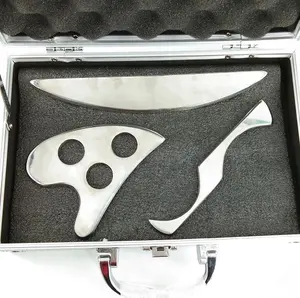 Новый продукт Gua Sha массажный инструмент из нержавеющей стали, IASTM Myofascial скребковые инструменты для физической терапии, набор из 3 предметов
