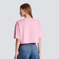 Damen individuelles Logo Streetwear Boxy Fit schwergewicht 100 % Bio-Baumwolle T-Shirt sexy Bildschirmdruck zugeschnittenes T-Shirt