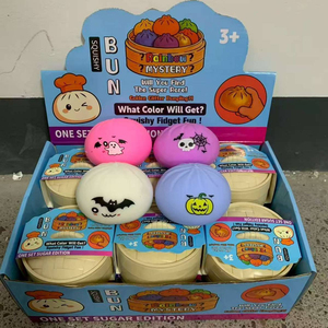 Factory Direct Halloween Dumpling Squishy <b>Toy</b> Custom Soft Squeeze Decompression Food Stress Ball Sensory <b>Fidget</b> Kids <b>Toys</b> - Product Image 1