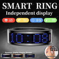 Anillo Inteligente con Recordatorio de Llamadas, Monitor de Frecuencia Cardíaca y Presión Arterial, Anillo Inteligente para Hombres y Mujeres, Resistente al Agua 5ATM, Anillo Deportivo Multifuncional 2026