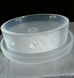 Yüksek Saflıkta %99,99 Delikli Kuvars Cam Levha Özelleştirilmiş Şeffaf Kuvars Fırın Kapağı - Product Image 5