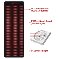 Tapis de luminothérapie BioMol avec LED 660nm/850nm 180x60cm pour le corps entier, utilisation à domicile, mains incluses