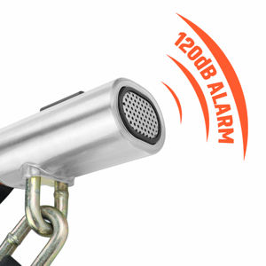 Cerradura inteligente sin llave con alarma de 120dB de alta calidad, cadena antirrobo de acero inoxidable, cerradura de seguridad para motocicletas - Product Image 3