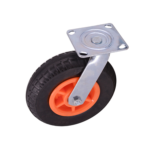 200mm Heavy Duty Rubber <strong>Industrial</strong> Trolley Fixed Caster Wheel - Product Image 6