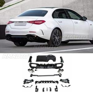 Difusor de Parachoques Trasero para Coche, Alerón, Divisor, Modificación de Salida de Escape Trasera para Mercedes Benz Clase C W206 2021+ Accesorio - Product Image 1