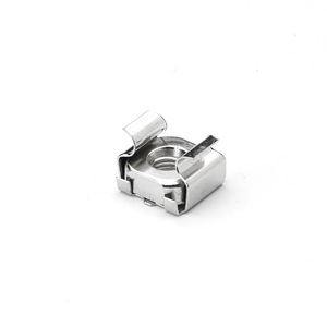Tuerca flotante cuadrada tipo jaula M4 M5 M6 M8 M10 de acero al carbono niquelado, rosca derecha, métrica, grado A, para la industria de la construcción - Product Image 1