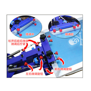 For AIDARY <strong>Manual</strong> Desktop Micro-Adjust Four <strong>Color</strong> One <strong>Station</strong> Single Wheel Overprinting <strong>Screen</strong> <strong>Printing</strong> Machine New Design for - Product Image 2