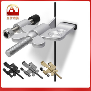 Tope de puerta de aleación de zinc, montaje en suelo, cerradura de seguridad duradera para uso en interiores, hogar y hotel - Product Image 5