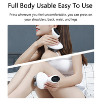 Masseur électrique pour le cuir chevelu, soins de santé, pour la relaxation du cou, massage du corps, pétrissage, appareil vibrant, lumière rouge, nourrit les cheveux