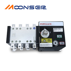 สวิตช์โอนถ่ายอัตโนมัติแบบสองแหล่งจ่ายไฟ Populace 4P 100A สามเฟส สี่สาย ATS100A สวิตช์แยกวงจร - Product Image 4