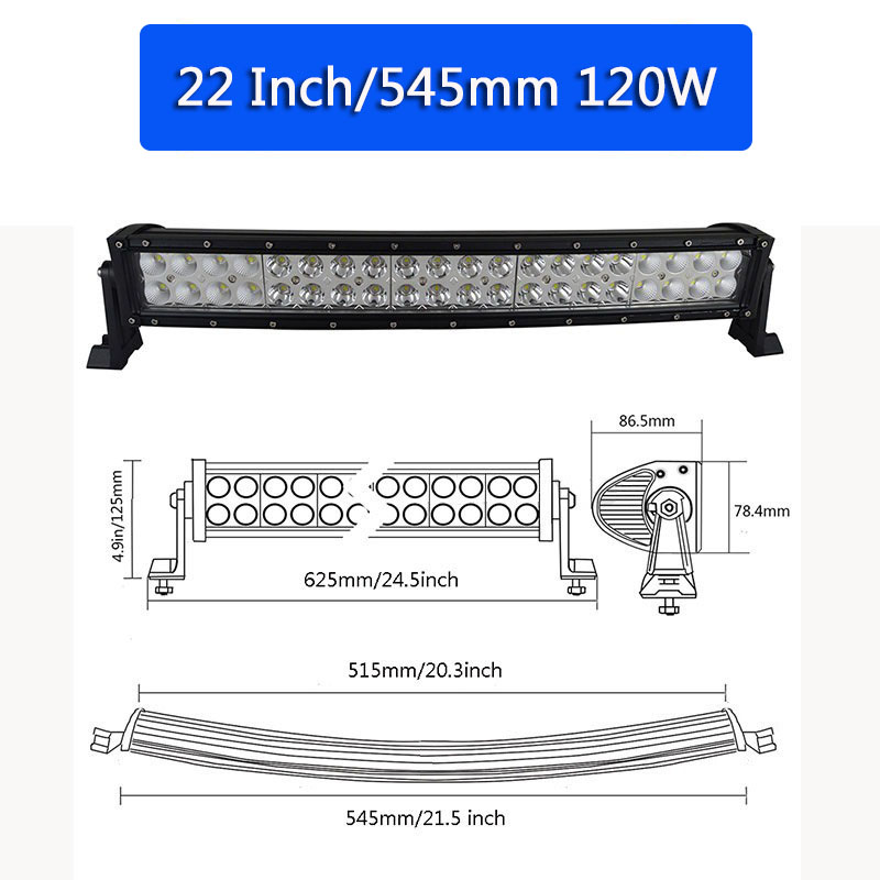 Droit 22 pouces 120W