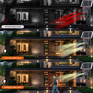 V380 4 ống kính 3 màn hình 8MP 4k ngoài trời an ninh mạng máy ảnh 4G Thẻ Sim 360 PTZ IP không dây Wifi năng lượng mặt trời Bộ nhớ đám mây lưu trữ dữ liệu - Product Image 3