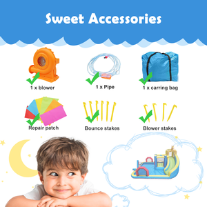 Maison <span class=keywords><strong>gonflable</strong></span> de rebond de glissière d'eau pour humide et sec, château de saut pour enfants avec souffleur d'air, <span class=keywords><strong>piscine</strong></span> d'éclaboussures - Product Image 6