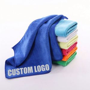 Toalla de microfibra al por mayor para lavado de coches, paño de limpieza de doble cara suave y afelpado para lavado de coches con logotipo personalizado - Product Image 1