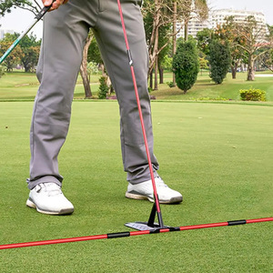 Entraîneur de swing et de putting de golf avec indicateur de direction et correcteur de posture à angle réglable - Product Image 2