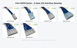 Boîtier de connecteur d'interface E/S <span class=keywords><strong>Iriso</strong></span> série 9491S, pas de 2,2 mm, IMSA-9491S-40A, en PVC, pour assemblage de faisceau de câbles électroniques personnalisé - Product Image 2