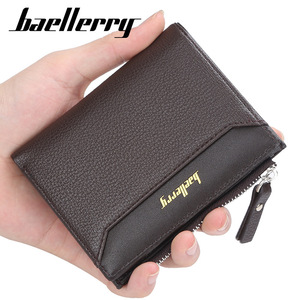 Baellerry <b>Men's</b> <b>Wallet</b> PU Leather Multi-Card Zipper Compact Everyday Use - Product Image 5