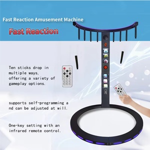 Commercial Coin Operated Catch Stick <b>Game</b> <b>Machine</b> Eyes Fast Chips Reaction Challenge with LED Display for Mall & Events - Product Image 3