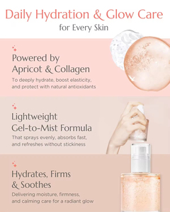 Korean Moisturizer Collagen Gel Serum Hyaluronic Acid Glycerin Bakuchiol <strong>Vitamin</strong> E Anti-Wrinkle Hydration Glow Firming 30ml Mist - Product Image 2