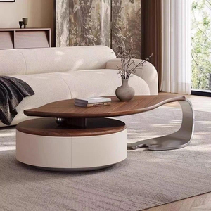 Mesa de Centro Moderna de Madera Sólida para Sala de Estar, Duradera y Fácil de Limpiar, Muebles para el Hogar - Product Image 5