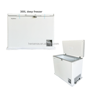 Congélateur coffre blanc 300 litres, porte simple, congélation profonde avec éclairage LED, panier suspendu et économie d'énergie pour la maison et les supermarchés - Product Image 4
