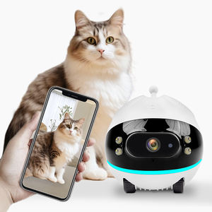 Productos para Mascotas, Robot de Seguridad Interactivo Inteligente para Mascotas, Cámara IP Inalámbrica con Visión Nocturna CMOS, Audio Bidireccional, Memoria, Plástico, Rastreo - Product Image 4