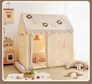 Grande Tenda da Gioco per Bambini a Forma di Castello Principesco con Finestre, Giocattolo Sportivo, Tenda da Interno per Bambini - Product Image 6