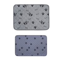 Tapis d'apprentissage pour chien en fibres écologiques douces de haute qualité, lavable, imperméable, Hisprout S/M/L Noir/Marron