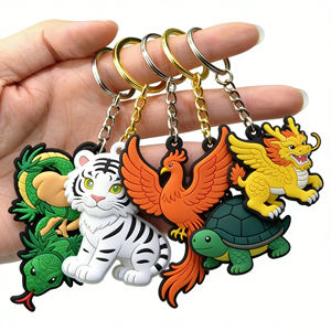 حلقة مفاتيح مطاطية ناعمة من البي في سي مع شعار مخصص، سلسلة مفاتيح بالجملة رخيصة للهدايا الترويجية والتذكارية - Product Image 4