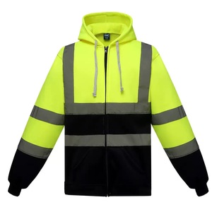 Bán Hot khả năng hiển thị cao phản quang Hoodies En ISO 20471 Class 2/ ANSI Class 2 dài tay áo an toàn Hoodies - Product Image 2