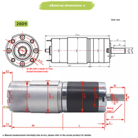 Moteur CC à engrenages planétaires métalliques 42GP-775, 12V~24V/1351RPM~7RPM, couple élevé, marche avant/arrière, régulation de vitesse PWM, ventilateur, max 150 kg