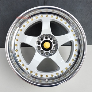 Gran oferta, Blanco pulido, gris plateado, 16 17 18 19 pulgadas, 5x114,3, diseño de remaches, llantas de aleación de coche para ruedas <span class=keywords><strong>Nissan</strong></span> <span class=keywords><strong>GTR</strong></span> <span class=keywords><strong>R35</strong></span> R34 - Product Image 6