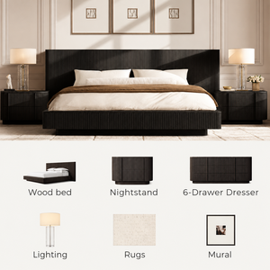 Set di Mobili per Camera da <span class=keywords><strong>Letto</strong></span> di Hotel a Cinque Stelle con <span class=keywords><strong>Letto</strong></span> <span class=keywords><strong>Matrimoniale</strong></span>, Comodino e Struttura del <span class=keywords><strong>Letto</strong></span> in <span class=keywords><strong>Legno</strong></span> per Resort e Villa - Product Image 3