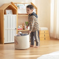 Panier de rangement en feutre pour jouets et linge, imprimé personnalisé, pliable pour intérieur, pour enfants et bébés, boîtes et bacs de rangement, en fer simple