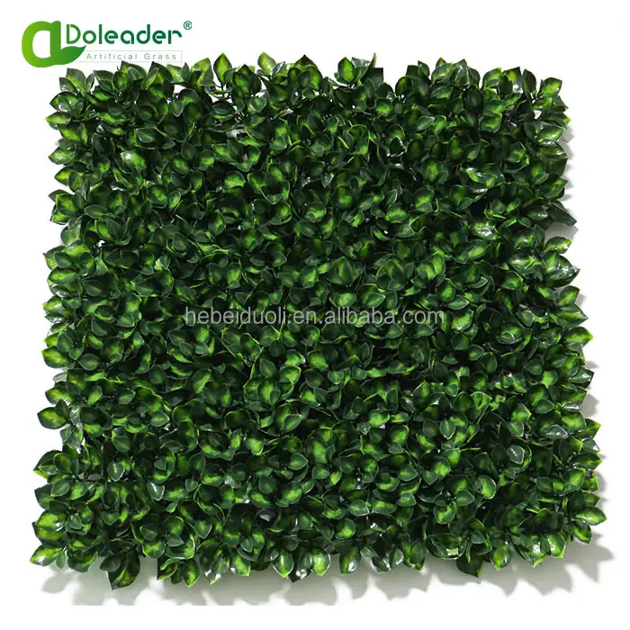 Doleader Landscaping Indoor Artificial Boxwood Hedge Grass Panel Wall For Garden Backyard Home Decorations