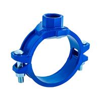 Raccord flexible en fonte malléable avec rainures et raccord à bride Revêtement de peinture de surface basse pression