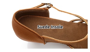 Scarpe da Ballo Latino da Donna con Tacco 7cm, per Salsa, Tango e Feste, con Paillettes e Suola in Camoscio - Product Image 5