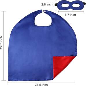 थोक डबल-लेयर वेक्रो रेड और नीले बच्चों के वयस्क सुपरहीरो कैप उत्सव फंतासी पोशाक सुपरहीरो सेट - Product Image 3