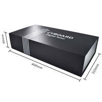 Boîte cadeau rigide magnétique haut de gamme personnalisée, revêtement UV, gaufrage, laminage mat, doublure en éponge, écologique, luxe, électronique intelligente