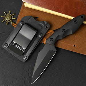 Cuchillo de hoja fija Full Tang 7Cr17MoV con anillo, mango G10, cuchillo táctico de caza, supervivencia y exterior con funda Kydex al por mayor - Product Image 2