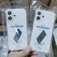 Coque de téléphone transparente antichoc en gros pour iPhone 17 Pro Max, accessoires mobiles en TPU, coque de téléphone portable transparente