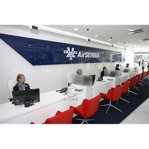 Comptoir de réception/consultation en pierre artificielle pour aéroport, protection de l'environnement, petit comptoir <span class=keywords><strong>d</strong></span>'<span class=keywords><strong>accueil</strong></span> - Product Image 2