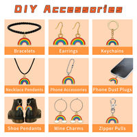 Ensembles de produits promotionnels LGBT en métal : badges, colliers, pendentifs personnalisés arc-en-ciel, souvenirs en alliage pour événements, cadeaux à prix d'usine en gros