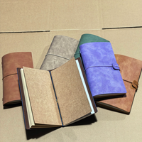 Carnet portable en cuir PU, 36 pages, bloc-notes, carnet de comptes, journal vintage pour hommes et femmes - Vente en gros usine