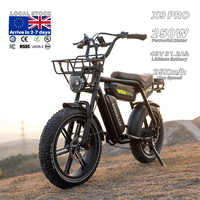 Entrepôt néerlandais KOOLUX X9 PRO 48V 31.2Ah Lithium 250W Moteur sans balais Vélo tout-terrain pour adultes Frein à disque hydraulique CE EN15194