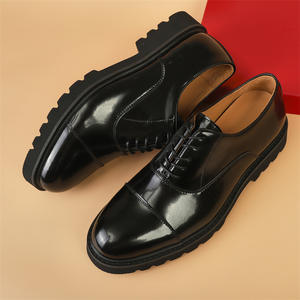 Zapatos Oxford Clásicos de Negocios de Cuero, Zapatos de Vestir Formales con Cordones de Cuero Genuino para Hombre - Product Image 2