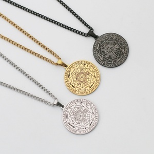7 malaikat liontin segel Solomon tetrammaton pria Malaikat Sigil kalung segel tujuh Archangel kalung jimat - Product Image 3